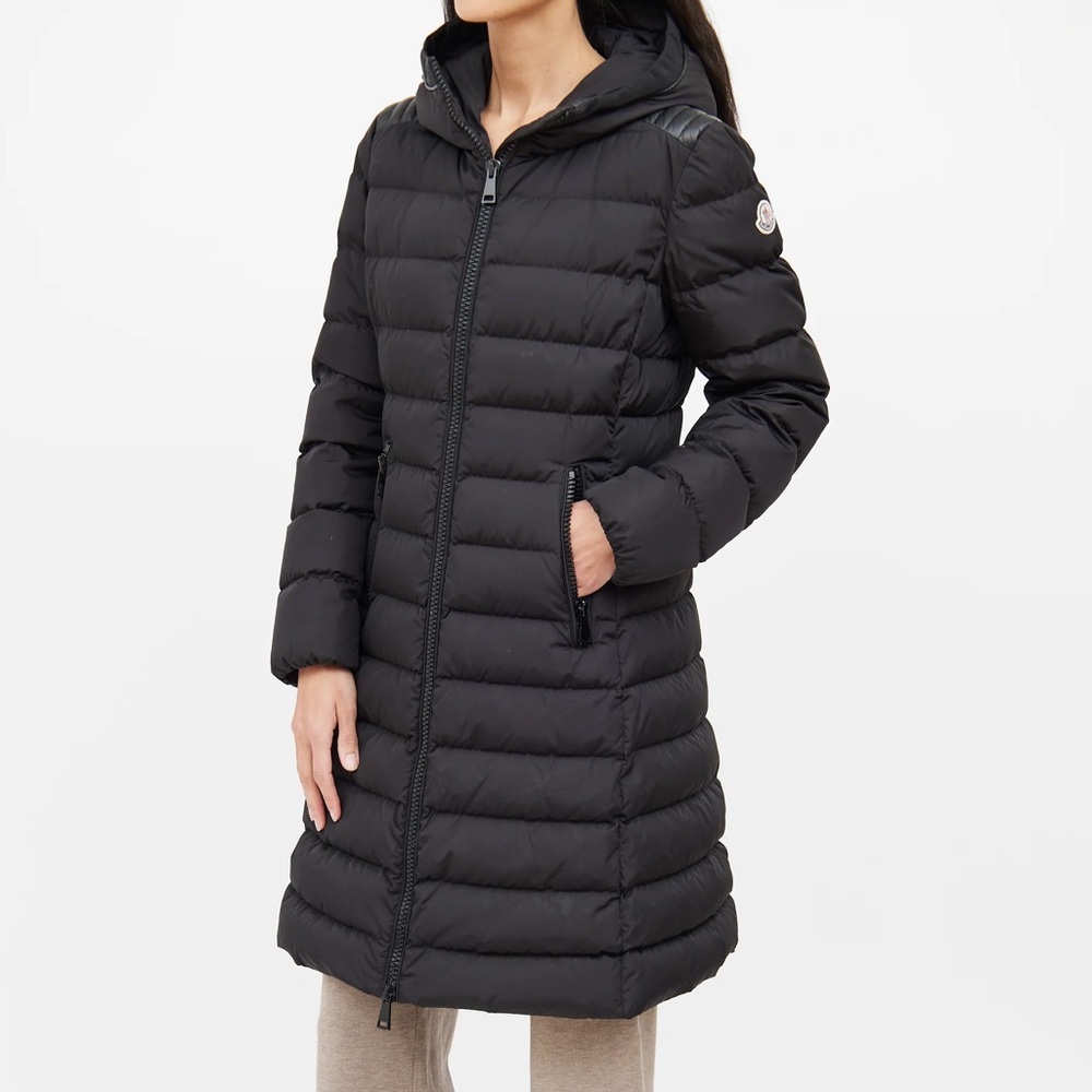 Moncler Olive Down Long Coat